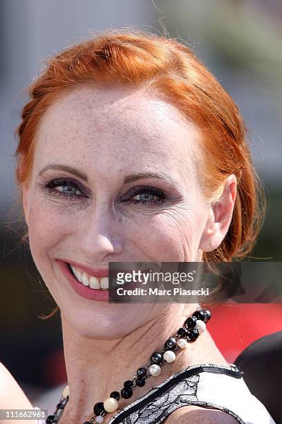 Actress Andrea Sawatzki attends the 'Borgia' photocall during the MIPTV 2011 at Hotel Majestic on April 5, 2011 in Cannes, France.