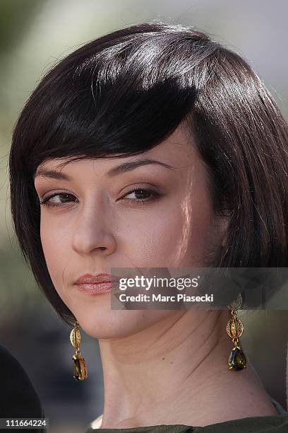 Actress Marta Gastini attends the 'Borgia' photocall during the MIPTV 2011 at Hotel Majestic on April 5, 2011 in Cannes, France.