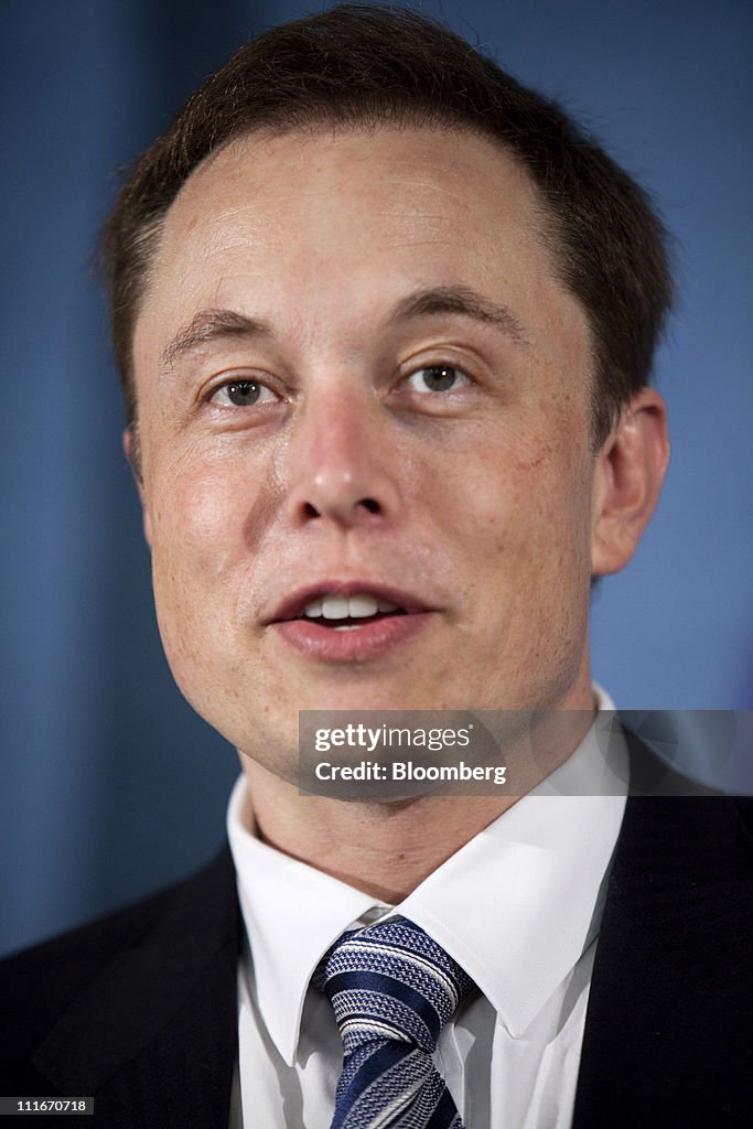 Elon Musk, chief executive officer of Tesla Motors Inc. and Space