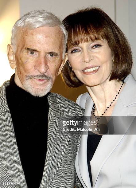 Don Adams and Barbara Feldon during Would You Believe...A Get Smart Reunion? at Museum of Television and Radio in Beverly Hills, California, United...