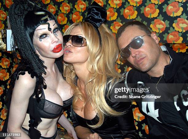 Amanda LePore, Pamela Anderson and David LaChapelle