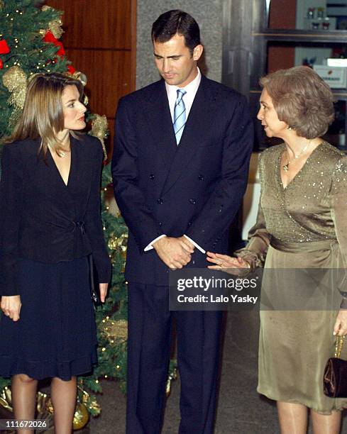 Letizia Ortiz Rocasolano, Felipe of Spain and Queen Sofia