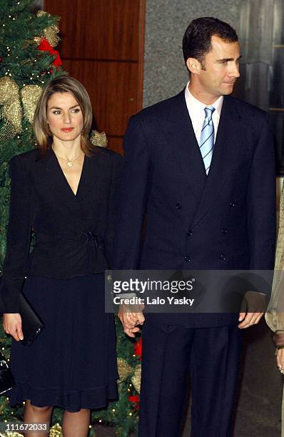 Crown Prince Felipe and Fiancee Letizia Ortiz Rocasolano