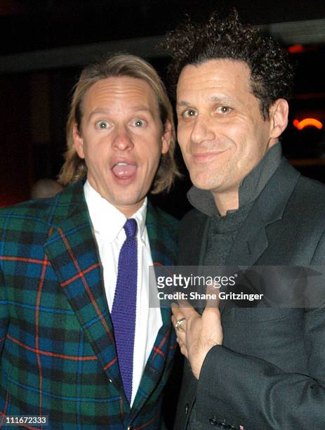 Carson Kressley and Isaac Mizrahi during "Dinah, The Christmas Whore" by David Sedaris: A Benefit for "Everybody Wins" Children's Literacy Fund at...