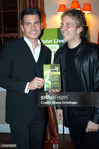 Aiden Turner and John Livesay during Private Book Launch Party for Author John Livesays New Book "The Most Powerful Selling Secrets" at Private...
