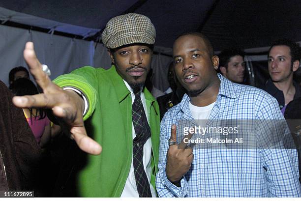Andre 3000 and Big Boi during Outkast Grammy Party Presented by Hard Rock Hotel and Casino Las Vegas at Private Residence in Hollywood, California,...