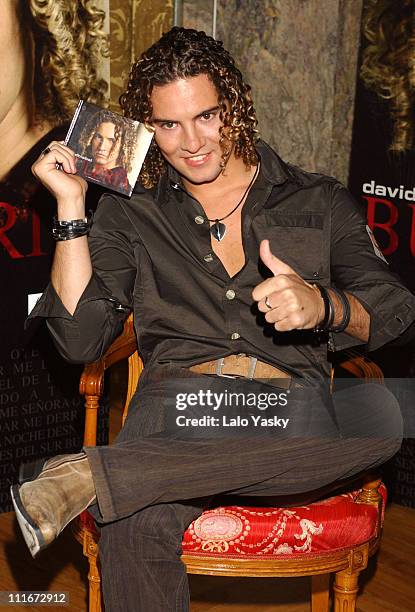 David Bisbal during David Bisbal Launches his New Album "Buleria" at Ritz Hotel in Madrid, Spain.