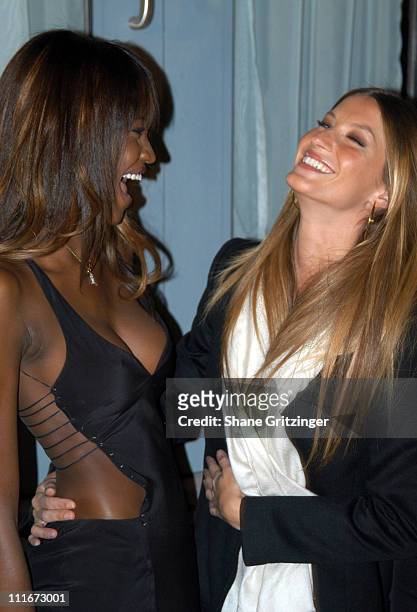 Oluchi Onweagba and Gisele Bundchen during Victoria Secret Launches New Sexy Photo Book "Backstage Sexy" at Spice Market in New York City, New York,...