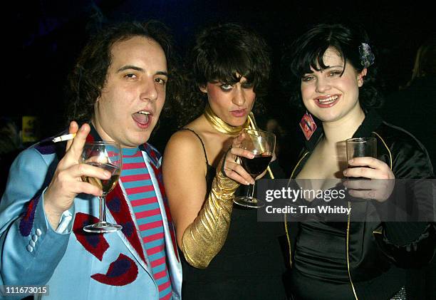 Har Mar Superstar, Peaches and Kelly Osbourne during NME Awards 2004 - Show at Hamersmith Palais in London, United Kingdom.