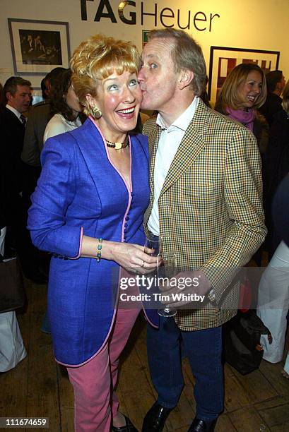 Christine Hamilton and Neil Hamilton during GQ Magazine Present "50 Best Dressed Men Ever" Preview at Getty Images Gallery in London, Great Britain.