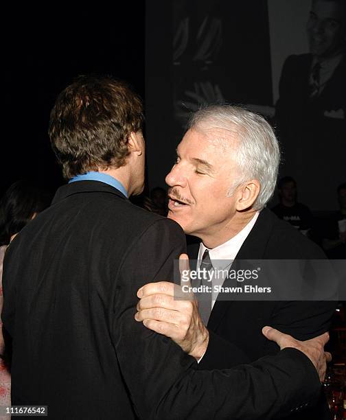 Kevin Kline and Steve Martin during The Museum of Modern Art's 36th Annual Party in the Garden Honoring Steve Martin at Roseland in New York City,...