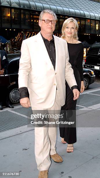 Mike Nichols and Diane Sawyer during Isaac Mizrahi High / Low Fall 2004 Fashion Show at Cipriani in New York City, New York, United States.