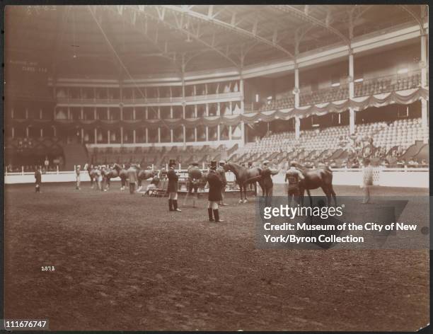 Horse Show, Madison Square Garden, New York, New York, mid 1890s.
