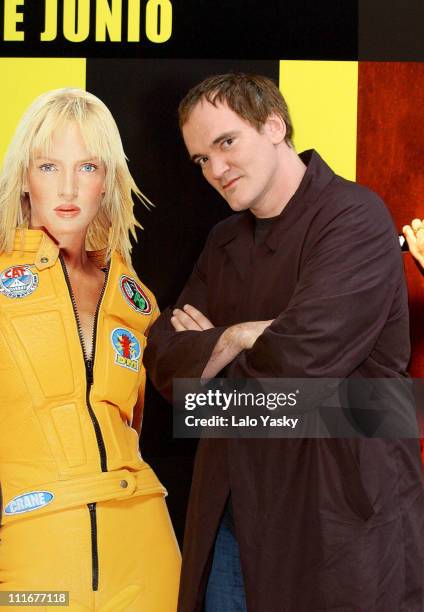 Quentin Tarantino during "Kill Bill : Volume 2" - Photocall at Ritz Hotel in Madrid, Spain.