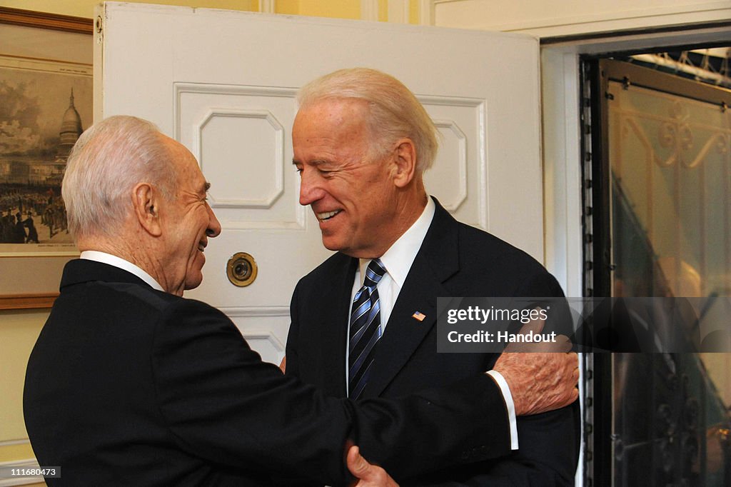 Vice President Joe Biden Meets With Israeli President Shimon Peres