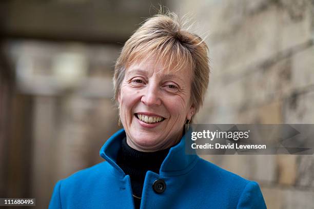 Julie Summers , author, poses for a portrait at the Oxford Literary Festival on April 5, 2011 in Oxford, England.