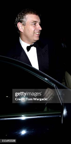 Prince Andrew during Prince Andrew Leaving Brasserie Max - July 17, 2006 at Brasserie Max in London, Great Britain.