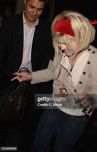 Kelly Osbourne during Celebrity Sightings at the Cuckoo Club - July 26, 2006 in London, Great Britain.