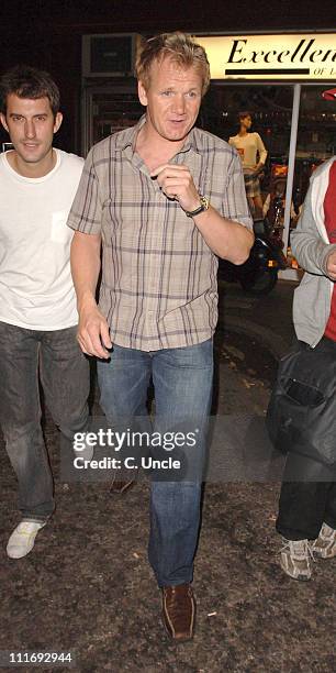 Gordon Ramsay during Celebrity Sightings at the Cuckoo Club - July 26, 2006 in London, Great Britain.