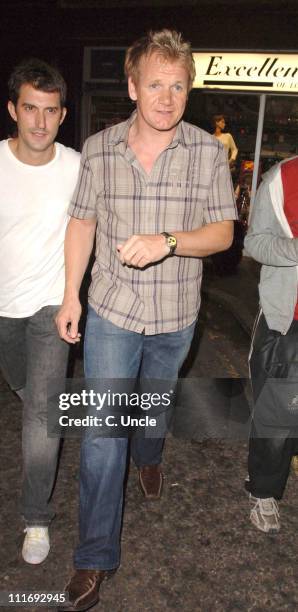 Gordon Ramsay during Celebrity Sightings at the Cuckoo Club - July 26, 2006 in London, Great Britain.