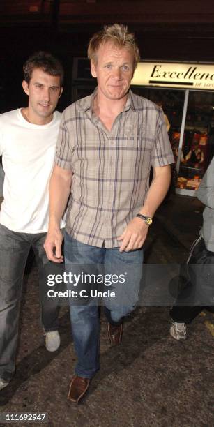 Gordon Ramsay during Celebrity Sightings at the Cuckoo Club - July 26, 2006 in London, Great Britain.