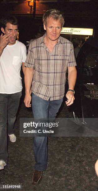 Gordon Ramsay during Celebrity Sightings at the Cuckoo Club - July 26, 2006 in London, Great Britain.