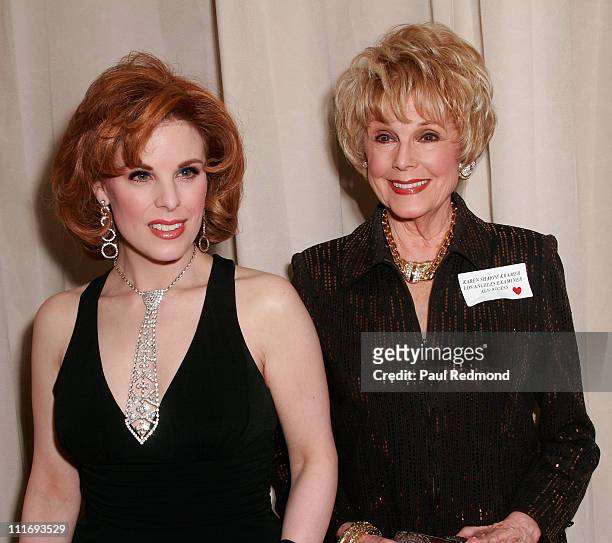 Kat Kramer with her mother, producer/actress Karen Sharpe Kramer attend An Evening with Jane Fonda benefiting The Women's Reproductive Rights...