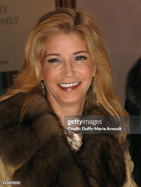 Lipstick Jungle author/series executive producer Candace Bushnell attends the IMG ribbon cutting ceremony to kick-off the Mercedes-Benz Fashion Week...