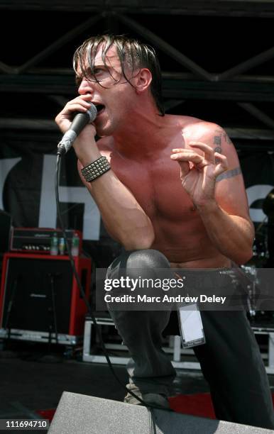 Benjamin Kowalewicz of Billy Talent during 2006 Vans Warped Tour - Fitchburg at Fitchburg Airport in Fitchburg, Massachusetts, United States.