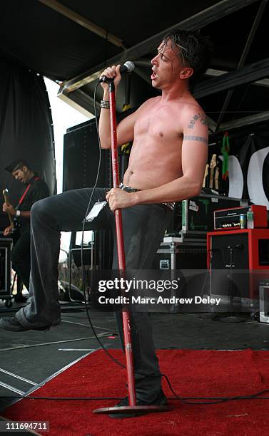 Benjamin Kowalewicz of Billy Talent during 2006 Vans Warped Tour - Fitchburg at Fitchburg Airport in Fitchburg, Massachusetts, United States.