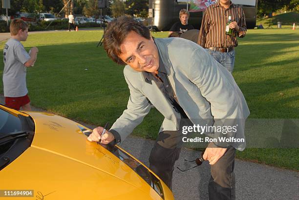 Joe Mantegna during Cinema al Fresco's Screening of "Cinema Paradiso" at La Brea Tar Pits in Los Angeles, California, United States.