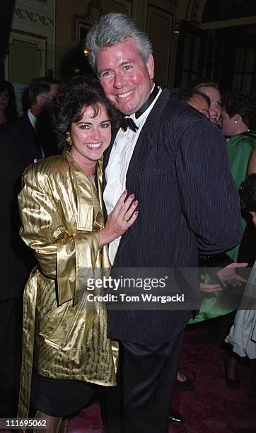 Gemma Craven and husband during "Valentines Day" Opening Night at The Globe Theater - September 1992 at The Globe Theatre in London, Great Britain.