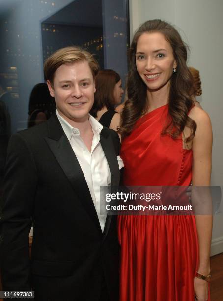 Kipton Cronkite and Olivia Chantecaille attend Soiree Au Louvre 2009 at The Centurion on May 20, 2009 in New York City.