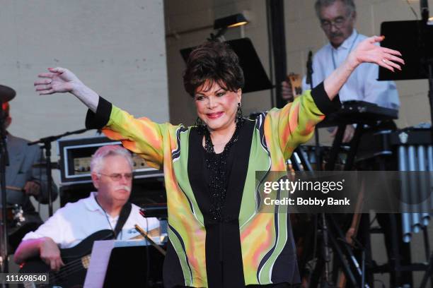 Connie Francis performs during the 31st Annual Seaside Summer Concert Series at Asser Levy Park, Coney Island on July 30, 2009 in New York City.