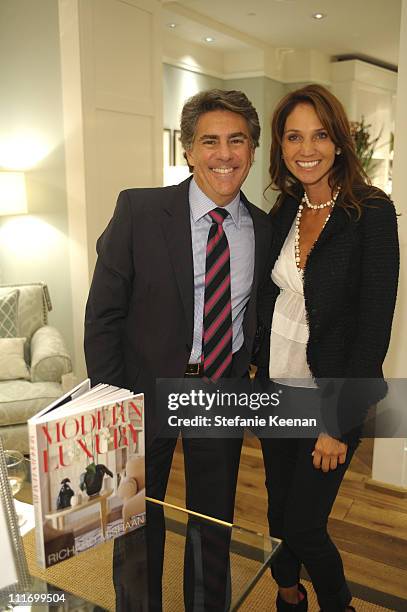 Richard Mishaan and Ana Berman attend Richard Mishaan's Book Signing At Williams Sonoma on September 15, 2009 in Beverly Hills, California.