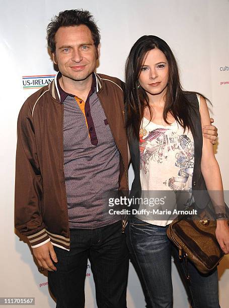 Stephen Lord and Elaine Cassidy attend the 5th Annual "Oscar Wilde: Honoring Irish In Film" Pre-Academy Awards Cocktail at The Wilshire Ebell Theatre...