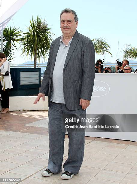 Stephen Frears attends the 'Tamara Drewe' Photo Call held at the Palais des Festivals during the 63rd Annual International Cannes Film Festival on...