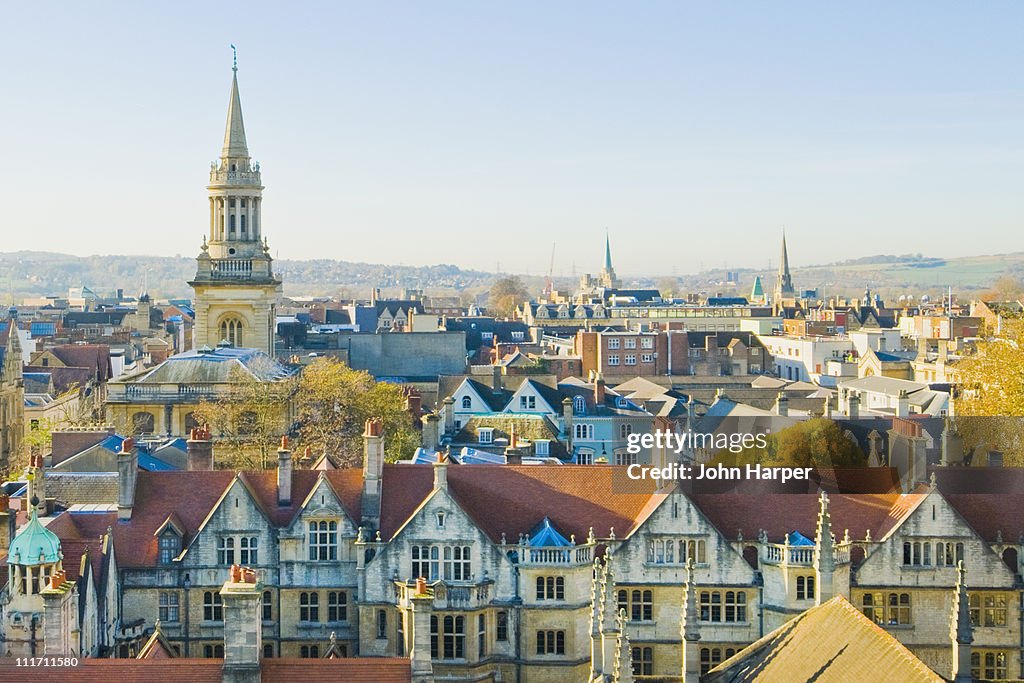 Oxford skyline, England