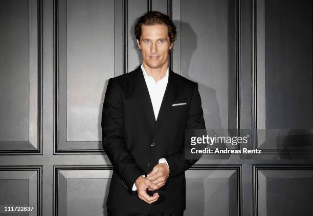 Actor Matthew McConaughey attends 'Der Mandant' - Berlin photocall at Hotel de Rome on April 6, 2011 in Berlin, Germany.