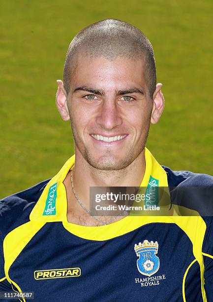 Benny Howell of Hampshire CCC poses for a portrait at The Rose Bowl on April 6, 2011 in Southampton, England.