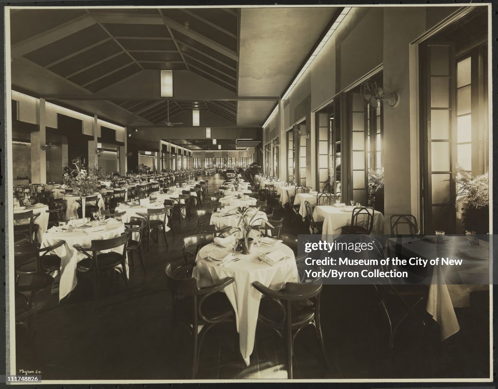 Hotel Astor, B'way & 45th Street, Interior, Roof Restaurant From North End