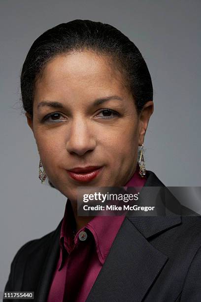 Ambassador to the United Nations Susan E. Rice is photographed for Time Magazine on February 10, 2009 in Washington, DC.