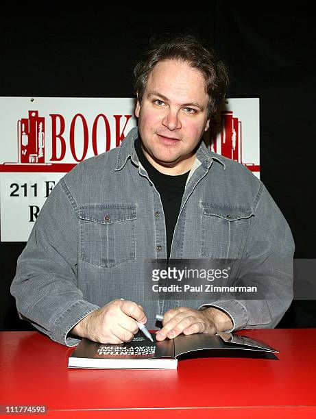 Eddie Trunk promotes "Eddie Trunk's Essential Hard Rock & Heavy Metal" at Bookends Bookstore on April 6, 2011 in Ridgewood, New Jersey.