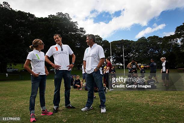 Laureus World Sports Academy Ambassador's and Olympic triathlon champions Emma Snowsill, Jan Frodeno and member Mick Doohan are joined by Indigenous...