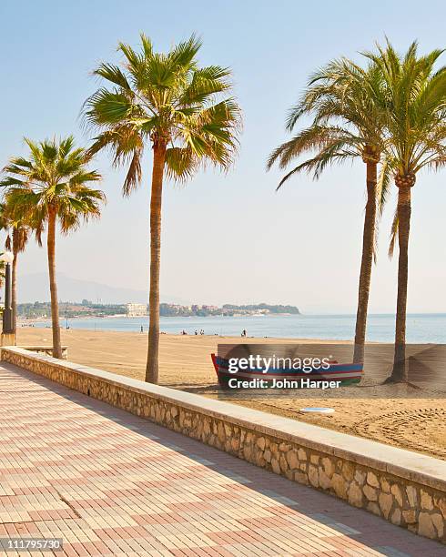 estepona, costa del sol, spain - spain beach stock pictures, royalty-free photos & images