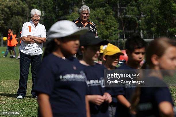 Laureus World Sports Academy Member Dawn Fraser is joined by Indigenous school children, coaches and volunteers from key sports partners of the...