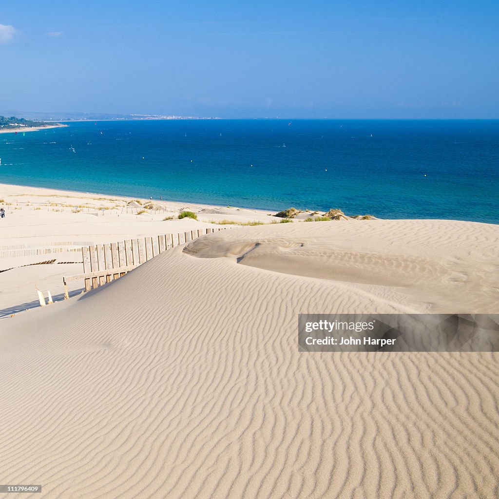 Sand dunes, Tarifa, Spain