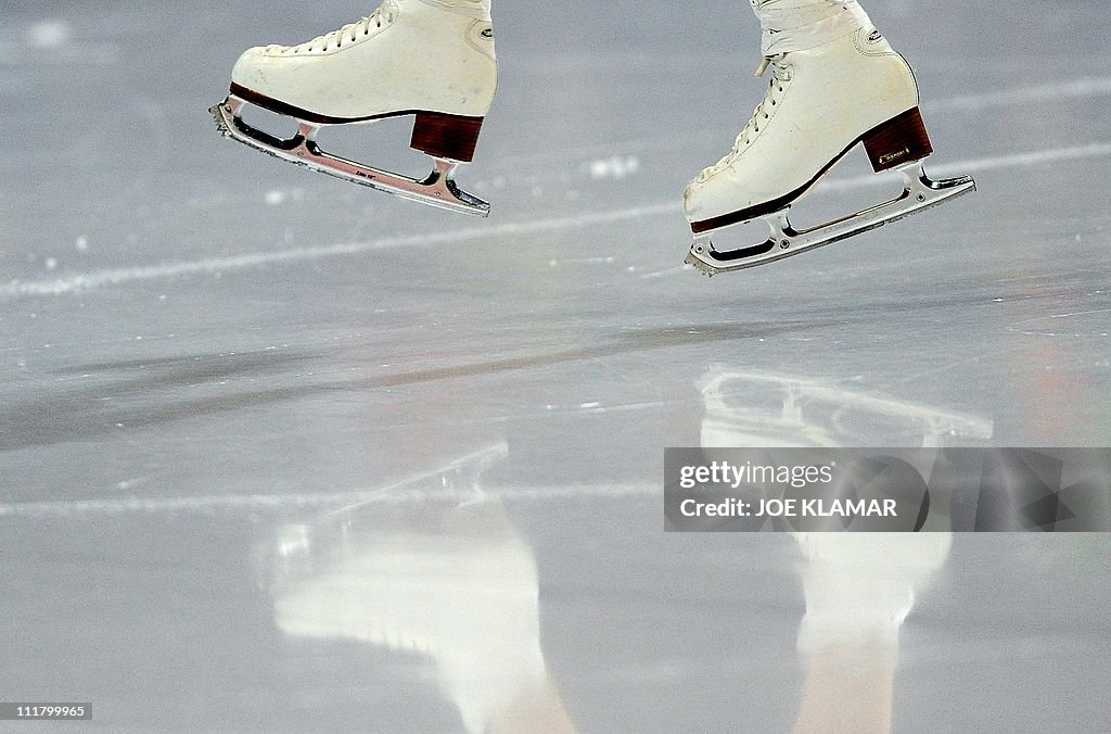 The ice-skates of Ksenia Makarova of Rus