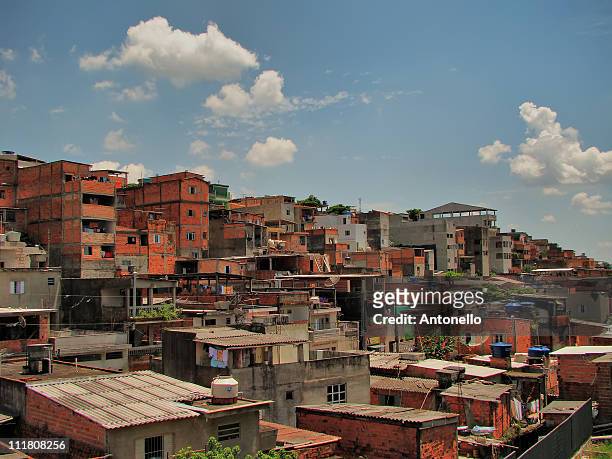 favelas - slum stock pictures, royalty-free photos & images