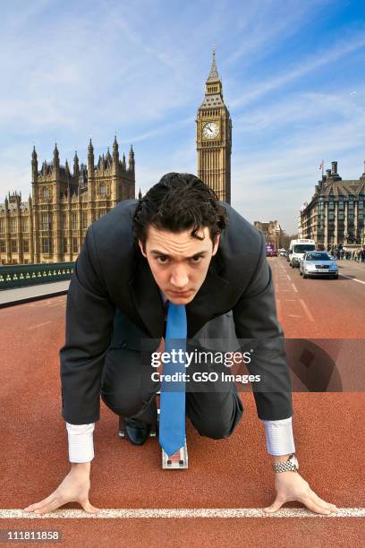 business prepares for olympics 2012 - trackmen stock pictures, royalty-free photos & images